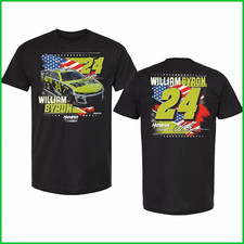 HOT - William Byron 24 Raptor Patriotic T-shirt All Size S-5XL