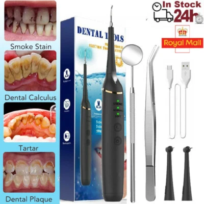 HAILICARE Powerful Tooth Cleaner Ultrasonic Dental Scaler Tartar Plaque Calculus Remover