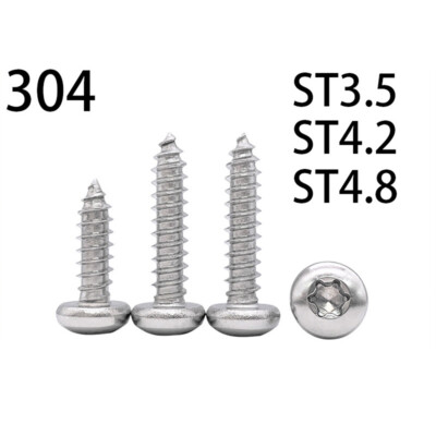 Torx Socket Pan Head Self Taping Screws 304 Stainless Steel M3.5 M4.2 M4.8