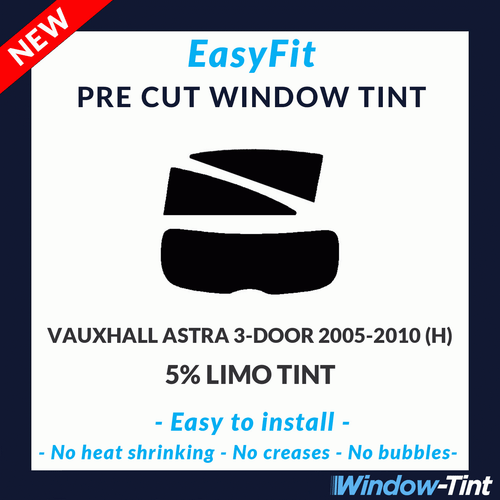 Fácil de Colocar Estática Pre Cortar Tinte para Vauxhall Astra 3-door 2005-10 (H - Imagen 1 de 3