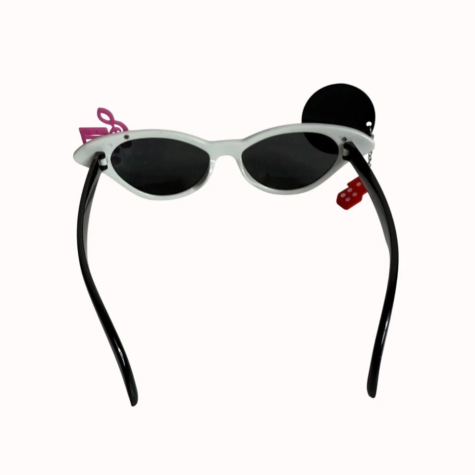 Party Costume Sock Hop Sunglasses 50s Retro Rock N Roll Cat-Eye Frenchy Glasses - Image 2 of 4