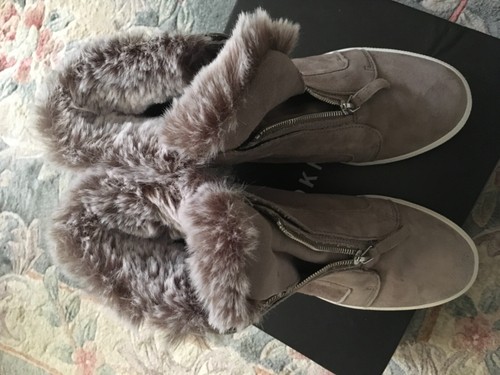 DKNY Connie Suede Wedge Fur Sneakers Boots. size UK 7 - Picture 8 of 9