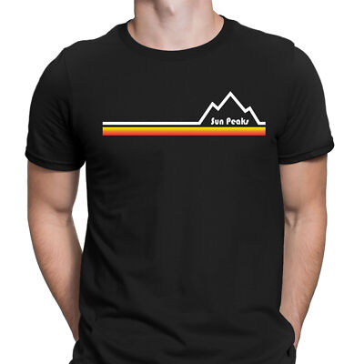 Resort Snowboard Berg Alpin Skifahren Vintage Herren T-Shirts Tee Oberteil #6GV