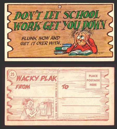 Wacky Plaks 1959 Topps Vintage Trading Cards You Pick Singles #1-88 - Picture 47 of 104