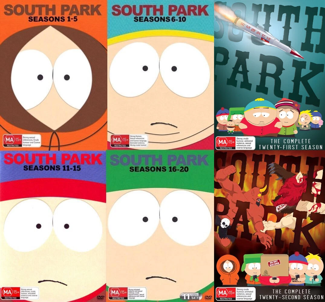 SOUTH PARK Complete Series Season 1 - 26 DVD SET SEALED INDIVIDUAL.