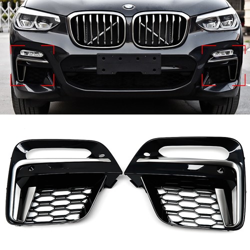 Car Front Fog Light Frame Cover Grille Trim For BMW X3 X4 G01 G02 2018