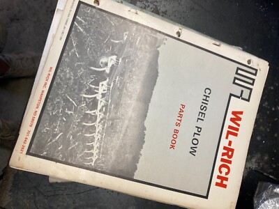 MR WIL-RICH PARTS PLOW CHISEL MANUAL
