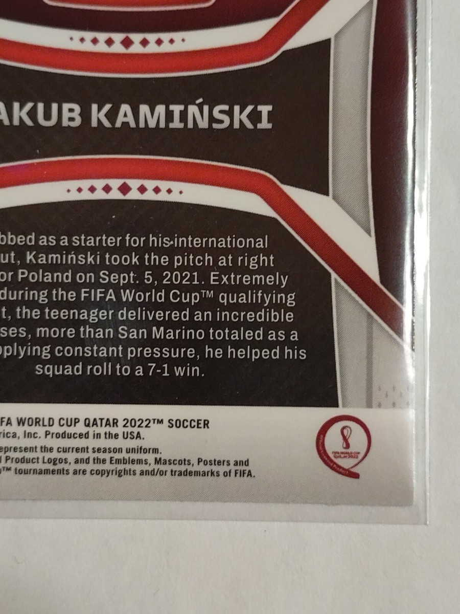 2022ワールドカップ カタール JAKUB KAMINSKI ラストナンバー Jakub