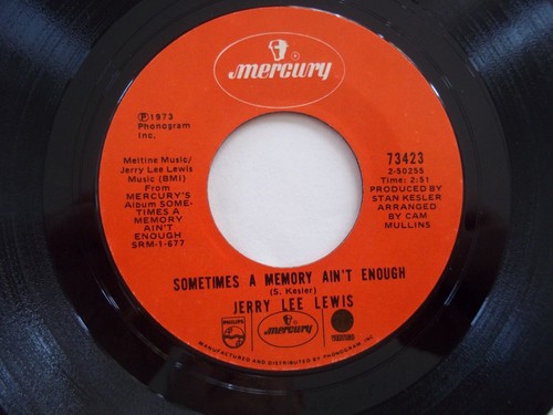 JERRY LEE LEWIS I Think I Need To Pray; Sometimes A Memory Aint 45 RPM 7" Record - Picture 6 of 6