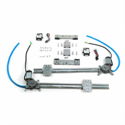 Flat Glass Window Crank Switch Kit for 64-73 Mustang 3//8in 12in remote mount