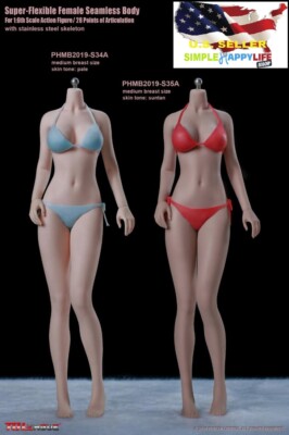 TBLeague PHICEN 1/6 Steel Skeleton FEMALE Seamless Girl Body S34A S35A NEW  USA 