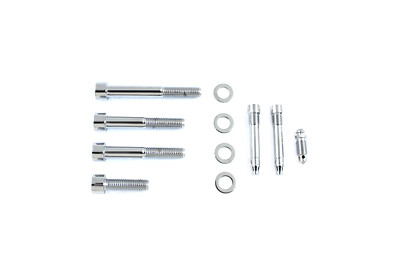 Allen Mount Kit For Front Brake Caliper Chrome fits Harley Davidson
