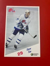 1987-88 General Foods QUEBEC NORDIQUES POSTCARD - Steven Finn