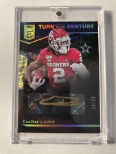 CeeDee Lamb Auto 2020 Donruss Elite Turn of the Century TC-CL #20/25