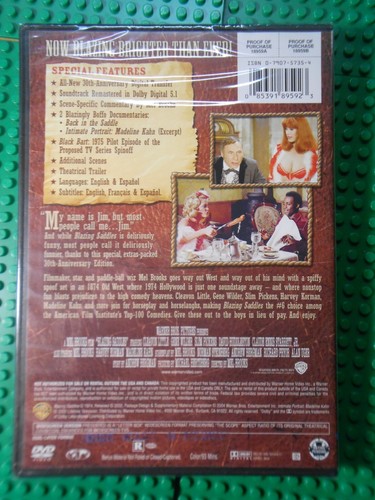 NEU Blazing Saddles (DVD, 2006, 30th Anniversary Special Edition) Factory Sealed - Bild 2 von 2