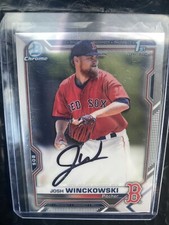 2021 Bowman Chrome #CPA-JWI Josh Winckowski 1st Bowman Auto Red Sox