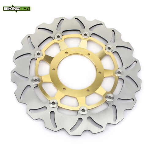 Discos de freno delanteros traseros pastillas rotores CBR 600 RR dorado para Honda CBR600RR 2005 2006 - Imagen 6 de 12