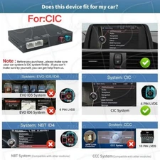 Mirror Link Wireless Carplay+Android Auto Decoder Module For BMW NBT CIC System