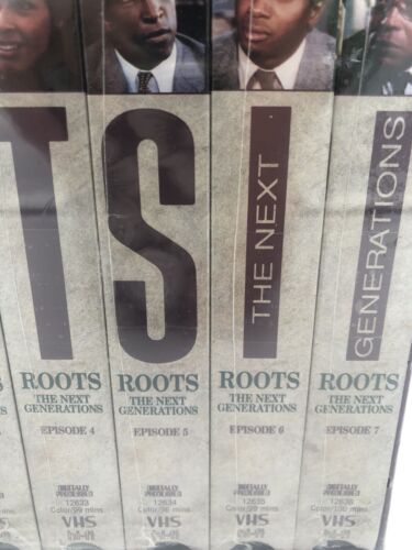 Roots The Next Generation Miniseries VHS 7 Tape Set New Warner Home Video Sealed - Imagen 3 de 6