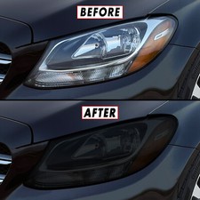 For 15-21 Mercedes C Class Headlight Smoke Precut Vinyl Tint Overlays For 15-21 Mercedes C Class Headlight Smoke Precut Vinyl Tint Overlays