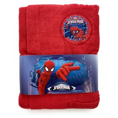 Accappatoio Bassetti Spiderman Bambino Marvel uomo ragno spugna 100% puro cotone