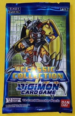Bandai Digimon Trading Card Game Classic Collection Booster Pack, EX-01 -  12 Box for sale online | eBay