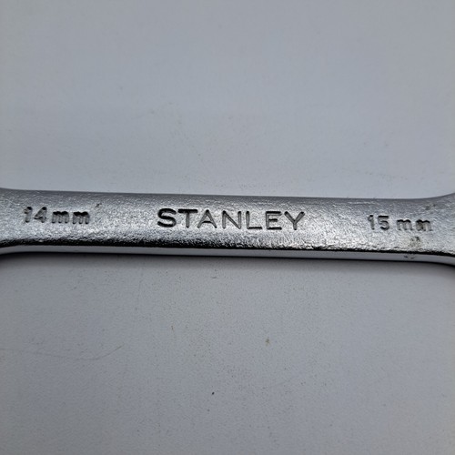 Chiave vintage Stanley 14 x 15 mm estremità aperta, n. 86-824, Made in USA - Foto 3 di 10