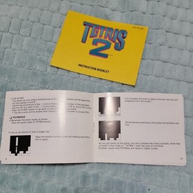 Tetris tetris 2 Nintendo Nes instruction booklet manuals vintage video game
