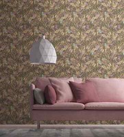 Vliestapete Dschungel Pflanzen BläTter BlüTen Braun Beige 39425-3 (4,67€/1Qm)
