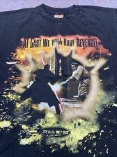 Vintage 1999 Star Wars Episode 1 Darth Maul/ Obi Wan Fight T-shirt XL Youth Rare