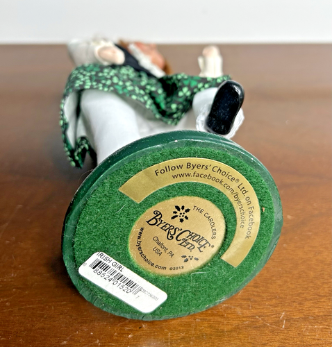 Byers Choice Caroler St Patrick's Day Irish Dancing Red Hair Girl 2012 SIGNIERT - Bild 8 von 8