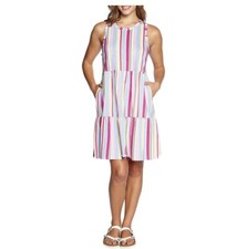 GAP Sleeveless Swing Tank Dress Striped A-line Soft Medium Brand New