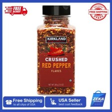 New Kirkland Crushed Red Pepper Flakes - Indian Hot Spices, 10 OZ 283g 
