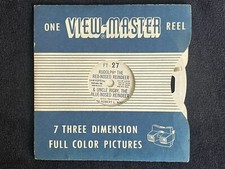 Viewmaster Single Reel- Rudolph The Red Nosed Reindeer- Sawyer s- FT 27