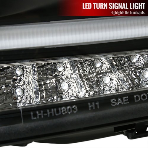 Black Projector Headlights w/DL Strip LED Halo Turn Signal 11-15 Chevy Cruze - Picture 4 of 7