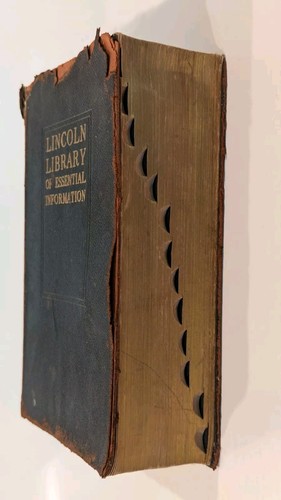 The Lincoln Library Of Essential Information 1928 Frontier Press Book Antique - Picture 7 of 23