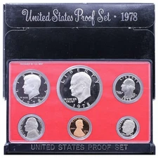 1978 S PROOF Set in Original Box US Mint (6 Coin Set)