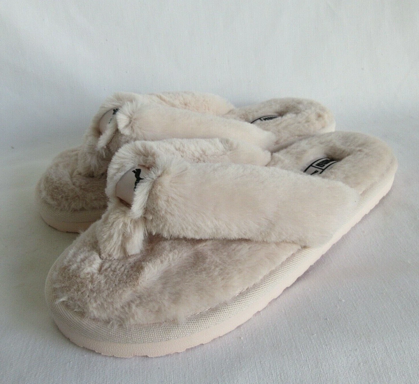 SANDALO INFRADITO PUMA RAGAZZA DONNA TAGLIA 5 LANUGINE CIABATTA CASA SCARPA PELOSA ROSA CHIARO