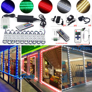 Remote,Power 5050 SMD 3 LED Module Lights Store Front Window Sign DIY Lamp Kit
