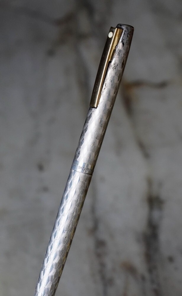 Stylo Bille Sheaffer Imperial - Argent Massif 925 Guilloché - Occasion De Collection