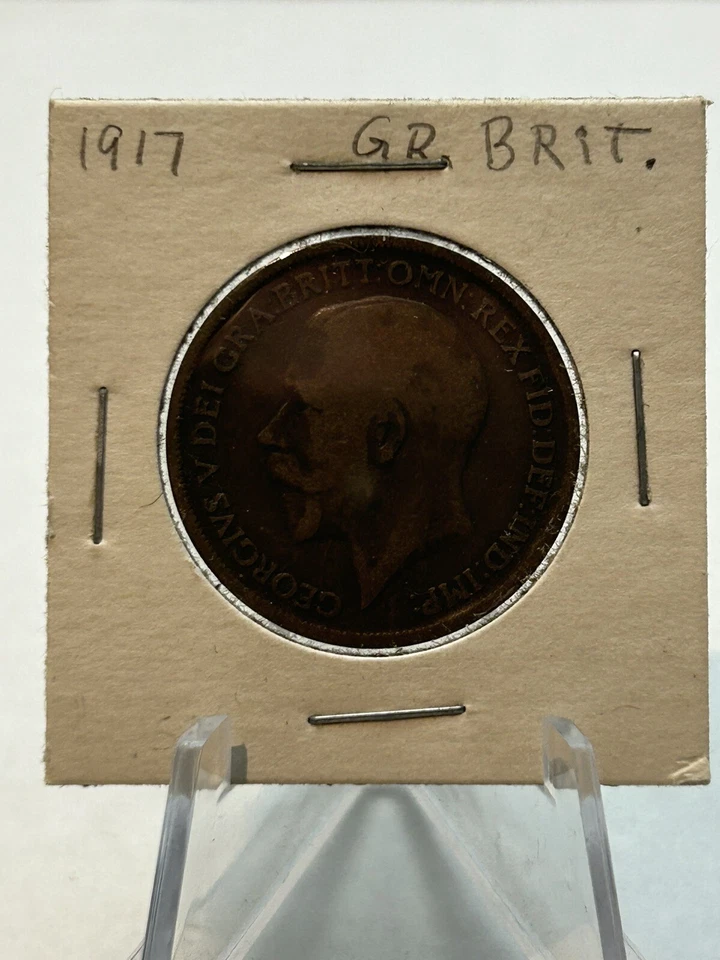 Lot of 10 different Great Britain coins 1917 to 1963 circulated schilling pence - Image 2 of 4