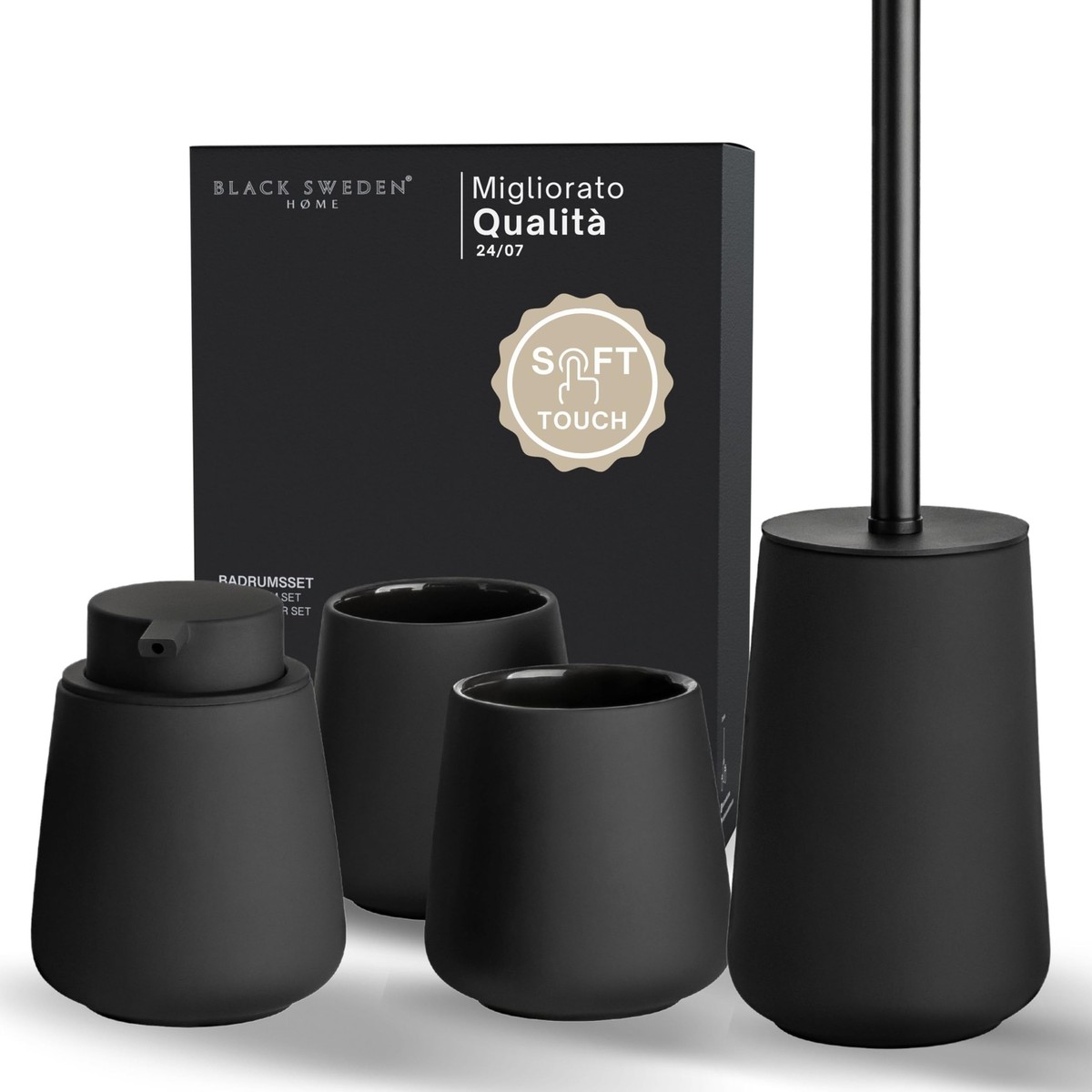 Set Utensili Da Cucina Cecotec 9 Pezzi - Manico Effetto Legno, Testa Nera In Silicone, Antiaderente - Foto 3