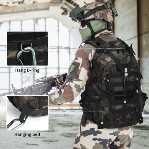 HUNTVP 40L Rucksack Herren Wanderrucksack Trekkingrucksack Outdoor Reiserucksack - Bild 8 von 9