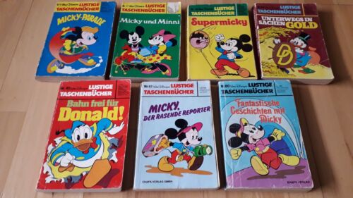 Walt Disneys Śmieszne książki kieszonkowe - Pakiet 7 LTB Pierwsze wydania z lat 1968-82 - Zdjęcie 1 z 3
