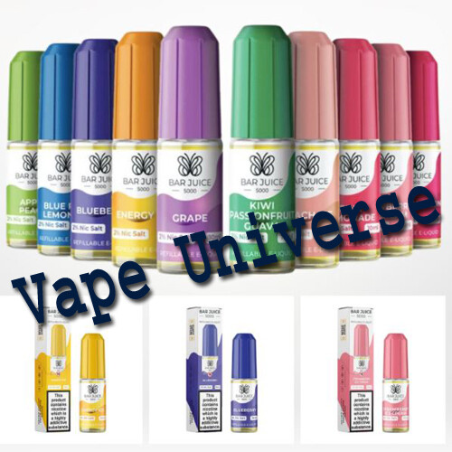 bar juice vape juice 10x Bar Juice 5000 10ml Nic Salt E-liquid 10mg | 20mg All Flavours | 10x  £15.99