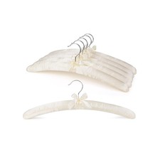 HOUSE DAY Satin Padded Hangers for Women 6 Pack 17 Inch Foam Fabric... Fast Ship