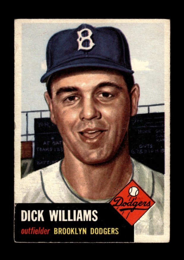 1953 Topps Set-Break #125 Dick Williams VG-VGEX (crease) *GMCARDS*