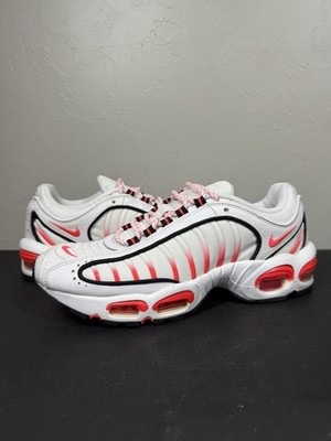 Nike Air Max Tailwind IV Size 8.5 White Laser Crimson CU9240-100 Running Shoes