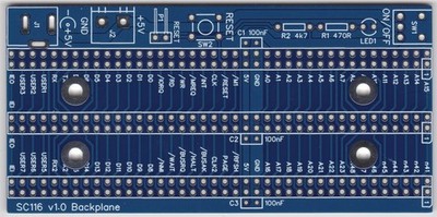 RC2014 - SC116 Backplane
