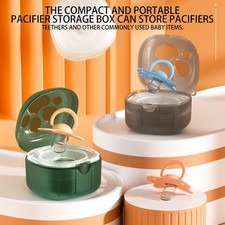 Protable Baby Soother Pacifier Dummy Storage Case Box Cover Holder Container